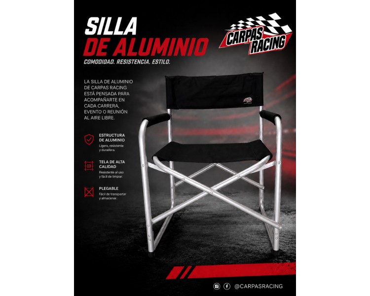 Silla plegable de aluminio